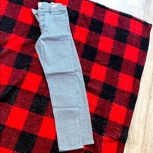 Striped stretch jeans